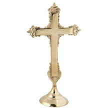 Load image into Gallery viewer, Orthodox Brass Cross Gold or Silver