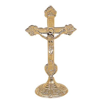 Orthodox Brass Cross Gold or Silver