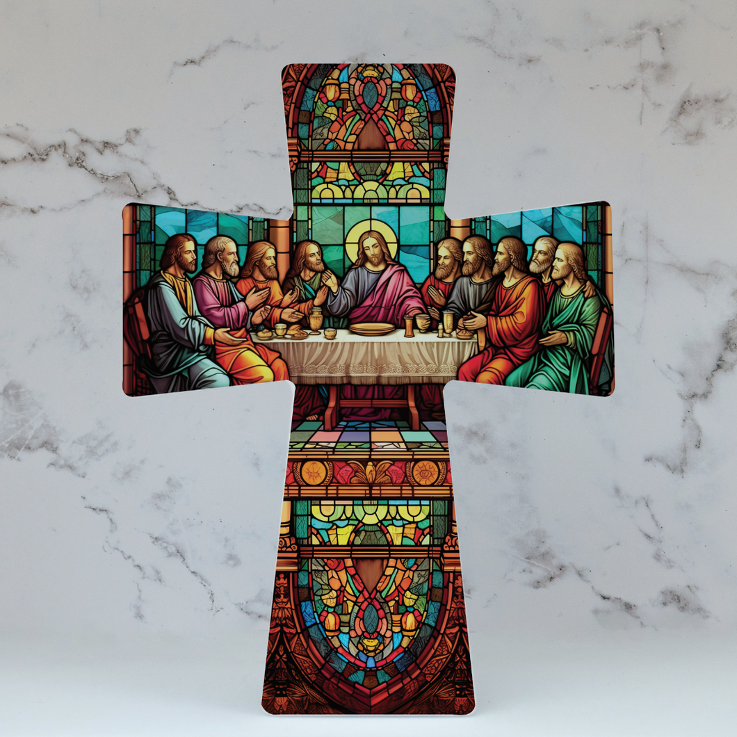 The Last Supper Ceramic Cross