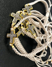 Load image into Gallery viewer, Shimmer Macrame Cross